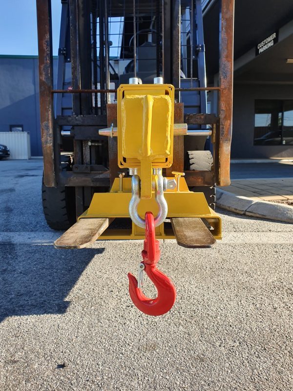 2500kg Extendable Jib Forklift Attachment on Forklift