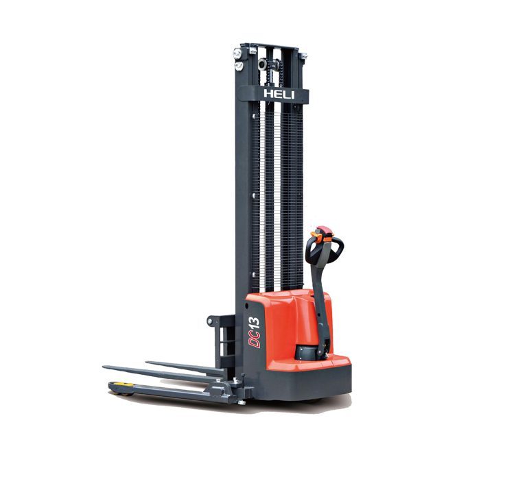 Heli 1300kg battery electric straddle stacker with 3500mm lift height ...