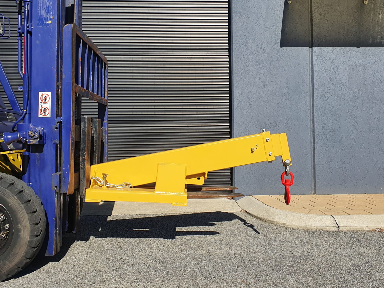 4700kg angled extendable jib forklift attachment 4700kg angled ...