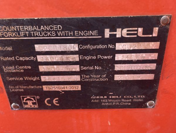 Used Heli 18T Forklift