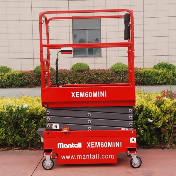 Mantall push-pull mobile battery electric scissor lift 5-6.4m work height | XEM-Mini - Image 2