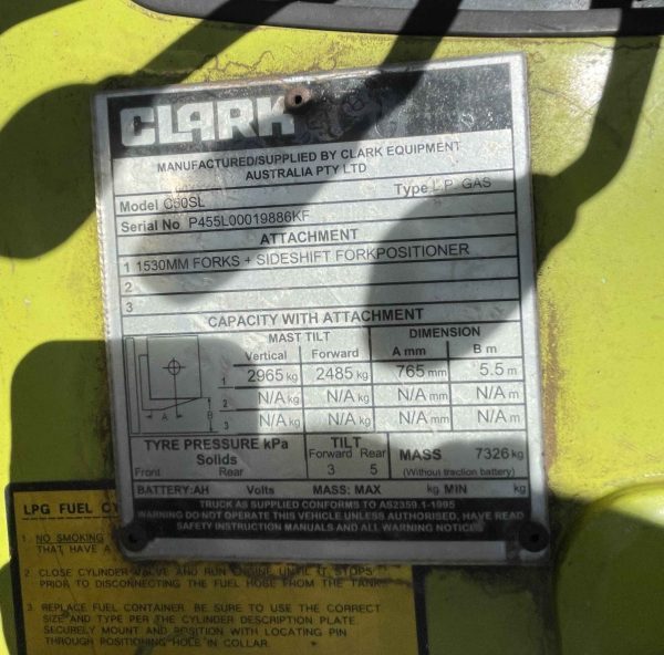 Used Clark 5t Forklift