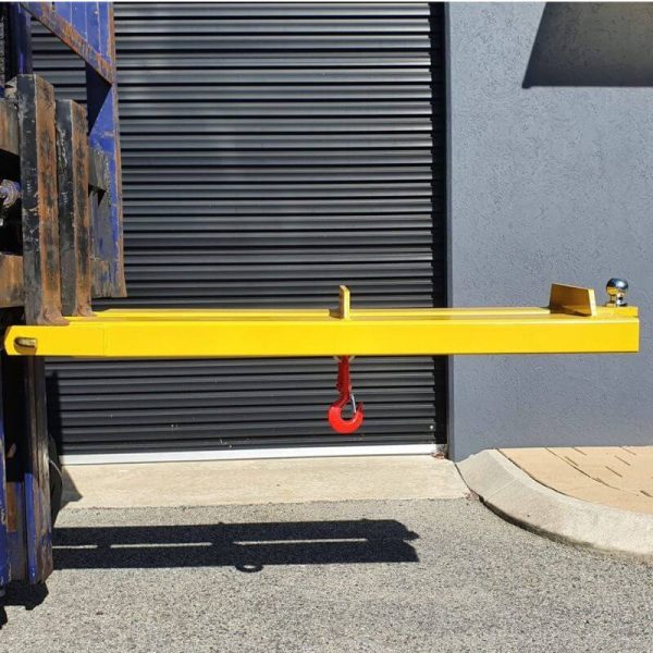 Crane jib attachemnt side view