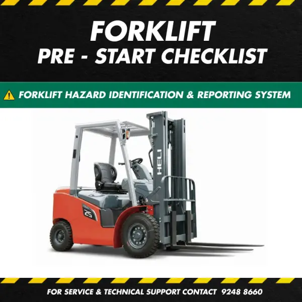 Pre Start Checklist Forklift