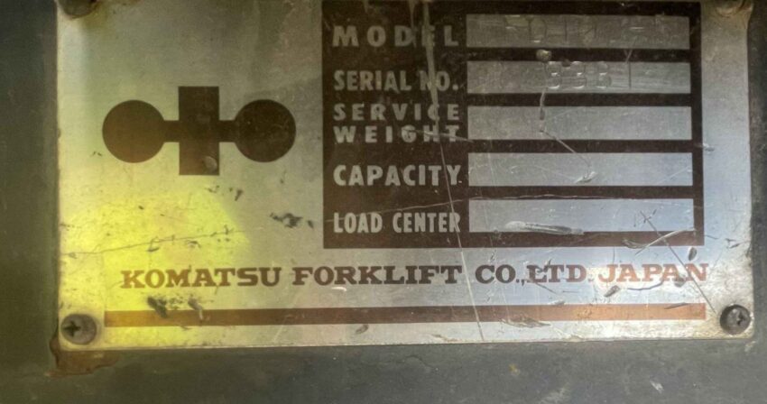 Komatsu 10,000kg diesel forklift - Image 2