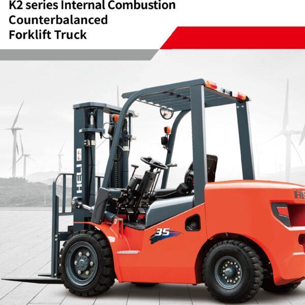 Heli K2 budget series 2,500kg to 3,800kg series LPG forklifts