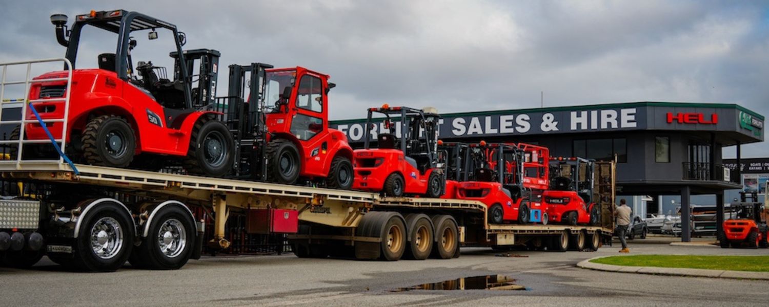 forklift hire Perth WA tilt tray delivery