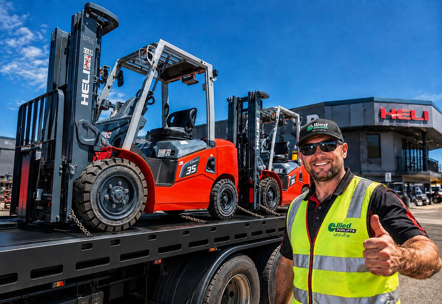 HELI forklift and warehouse equipment available for hire from Allied Forklifts Perth