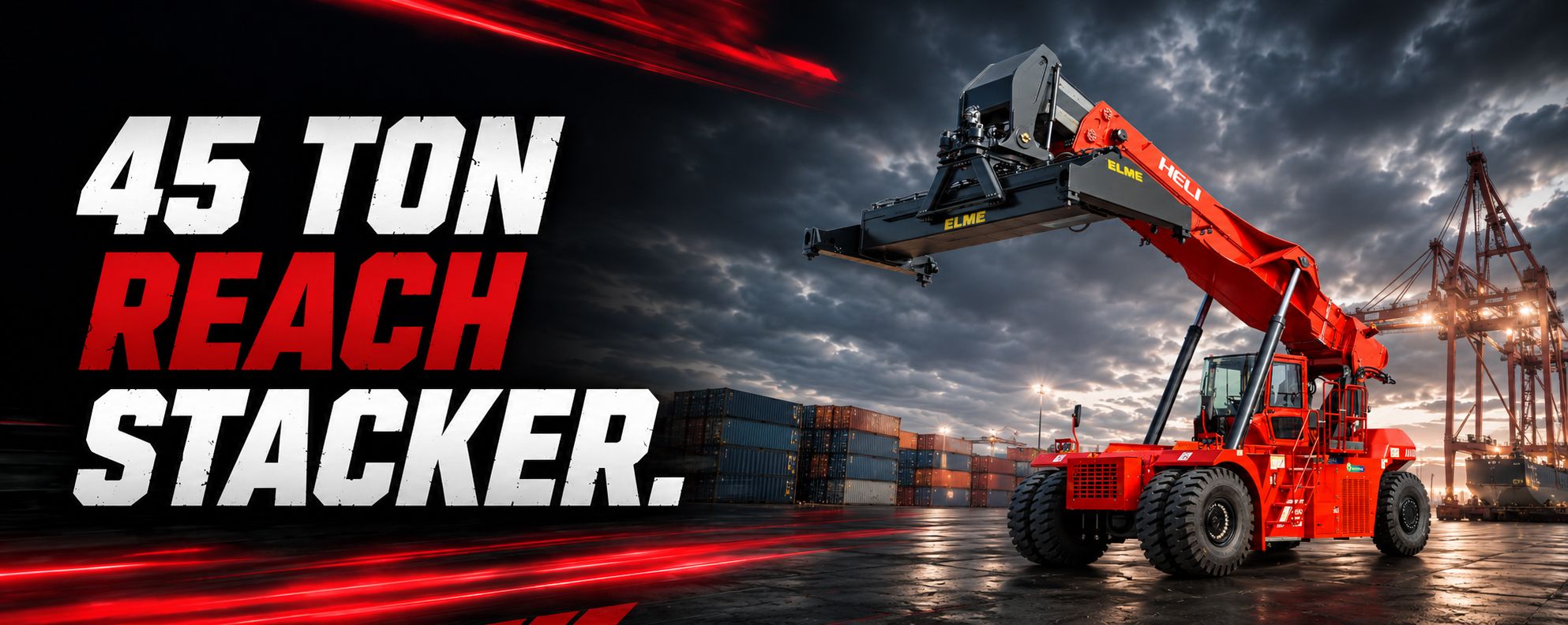 45 ton reach stacker hire